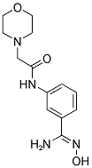 N-[3-[(Z)-AMINO(HYDROXYIMINO)METHYL]PHENYL]-2-MORPHOLIN-4-YLACETAMIDE Struktur