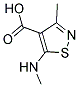 3-METHYL-5-(METHYLAMINO)ISOTHIAZOLE-4-CARBOXYLIC ACID Struktur