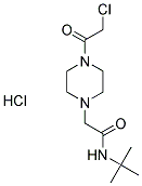 N-(TERT-BUTYL)-2-[4-(CHLOROACETYL)PIPERAZIN-1-YL]ACETAMIDE HYDROCHLORIDE Struktur