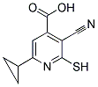 3-CYANO-6-CYCLOPROPYL-2-MERCAPTOISONICOTINIC ACID Struktur