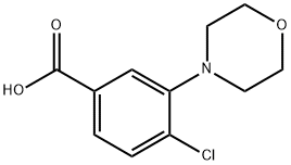 4-CHLORO-3-MORPHOLIN-4-YL-BENZOIC ACID Struktur