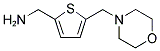 [5-(4-MORPHOLINYLMETHYL)-2-THIENYL]METHANAMINE Struktur