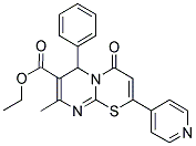 ETHYL 8-METHYL-4-OXO-6-PHENYL-2-PYRIDIN-4-YL-4H,6H-PYRIMIDO[2,1-B][1,3]THIAZINE-7-CARBOXYLATE Struktur