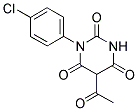 5-ACETYL-1-(4-CHLOROPHENYL)PYRIMIDINE-2,4,6(1H,3H,5H)-TRIONE Struktur