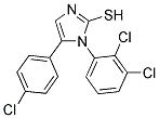 5-(4-CHLOROPHENYL)-1-(2,3-DICHLOROPHENYL)-1H-IMIDAZOLE-2-THIOL Struktur