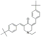 3,5-BIS-(4-TERT-BUTYL-BENZYLIDENE)-1-ETHYL-PIPERIDIN-4-ONE Struktur