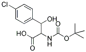 2-TERT-BUTOXYCARBONYLAMINO-3-(4-CHLORO-PHENYL)-3-HYDROXY-PROPIONIC ACID Struktur