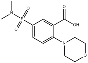 5-[(DIMETHYLAMINO)SULFONYL]-2-MORPHOLIN-4-YLBENZOIC ACID Struktur