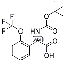 (S)-TERT-BUTOXYCARBONYLAMINO-(2-TRIFLUOROMETHOXY-PHENYL)-ACETIC ACID Struktur