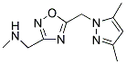 N-((5-[(3,5-DIMETHYL-1H-PYRAZOL-1-YL)METHYL]-1,2,4-OXADIAZOL-3-YL)METHYL)-N-METHYLAMINE Struktur