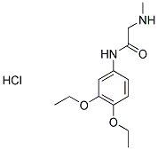 N-(3,4-DIETHOXYPHENYL)-2-(METHYLAMINO)ACETAMIDE HYDROCHLORIDE Struktur