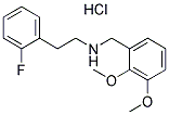 (2,3-DIMETHOXY-BENZYL)-[2-(2-FLUORO-PHENYL)-ETHYL]-AMINE HYDROCHLORIDE Struktur