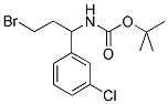 TERT-BUTYL 3-BROMO-1-(3-CHLOROPHENYL)PROPYLCARBAMATE Struktur