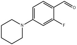 2-FLUORO-4-PIPERIDIN-1-YL-BENZALDEHYDE Struktur