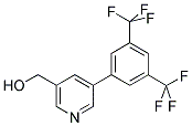 (5-[3,5-BIS(TRIFLUOROMETHYL)PHENYL]PYRIDIN-3-YL)METHANOL Struktur