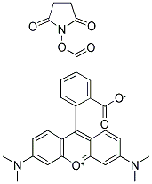 5-CARBOXY-TETRAMETHYLRHODAMINE N-SUCCINIMIDYL ESTER Struktur