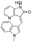 1,3-DIHYDRO-3-[(1-METHYL-1H-INDOL-3-YL)METHYLENE]-2H-PYRROLO[3,2-B]PYRIDIN-2-ONE HYDROCHLORIDE Struktur