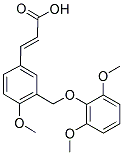 (2E)-3-(3-[(2,6-DIMETHOXYPHENOXY)METHYL]-4-METHOXYPHENYL)-2-PROPENOIC ACID Struktur