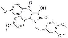 1-(3,4-DIMETHOXYPHENETHYL)-3-HYDROXY-4-(4-METHOXYBENZOYL)-5-(4-METHOXYPHENYL)-1H-PYRROL-2(5H)-ONE Structure