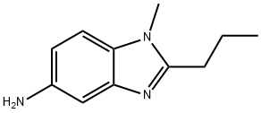 1-METHYL-2-PROPYL-1H-BENZOIMIDAZOL-5-YLAMINE Struktur