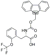 (S)-2-(9H-FLUOREN-9-YLMETHOXYCARBONYLAMINO)-3-(2-TRIFLUOROMETHOXY-PHENYL)-PROPIONIC ACID Struktur