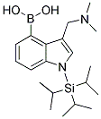 N-(TRIISOPROPYLSILYL)GRAMINE-4-BORONIC ACID Struktur