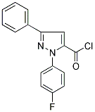 2-(4-FLUORO-PHENYL)-5-PHENYL-2H-PYRAZOLE-3-CARBONYL CHLORIDE Struktur