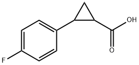 2-(4-FLUOROPHENYL)CYCLOPROPANECARBOXYLIC ACID Struktur