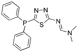 N'-[5-(DIPHENYLPHOSPHINO)-1,3,4-THIADIAZOL-2-YL]-N,N-DIMETHYLIMIDOFORMAMIDE Struktur