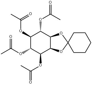 1,2-CYCLOHEXYLIDENE TETRA-O-ACETYL-MYO-INOSITOL Struktur