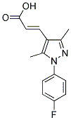 (2E)-3-[1-(4-FLUOROPHENYL)-3,5-DIMETHYL-1H-PYRAZOL-4-YL]ACRYLIC ACID Struktur