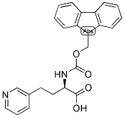 (R)-2-(9H-FLUOREN-9-YLMETHOXYCARBONYLAMINO)-4-PYRIDIN-3-YL-BUTYRIC ACID Struktur