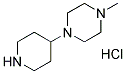 1-METHYL-4-PIPERIDIN-4-YL-PIPERAZINEHYDROCHLORIDE Struktur