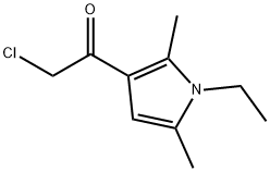 2-CHLORO-1-(1-ETHYL-2,5-DIMETHYL-1H-PYRROL-3-YL)ETHANONE Struktur