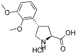 (+/-)-TRANS-4-(2,3-DIMETHOXYPHENYL)PYRROLIDINE-3-CARBOXYLIC ACID HYDROCHLORIDE Struktur