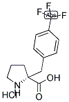 (R)-ALPHA-(4-TRIFLUOROMETHYL-BENZYL)-PROLINE-HCL Struktur