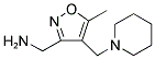 [5-METHYL-4-(1-PIPERIDINYLMETHYL)-3-ISOXAZOLYL]METHANAMINE Struktur