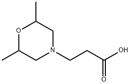 3-(2,6-DIMETHYL-MORPHOLIN-4-YL)-PROPIONIC ACID Struktur