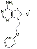 8-ETHYLSULFANYL-9-(2-PHENOXY-ETHYL)-9H-PURIN-6-YLAMINE Struktur