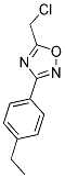 5-(CHLOROMETHYL)-3-(4-ETHYLPHENYL)-1,2,4-OXADIAZOLE Struktur