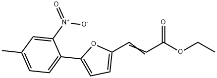 3-[5-(4-METHYL-2-NITRO-PHENYL)-FURAN-2-YL]-ACRYLIC ACID ETHYL ESTER Struktur