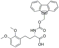 (S)-4-(2,3-DIMETHOXY-PHENYL)-2-(9H-FLUOREN-9-YLMETHOXYCARBONYLAMINO)-BUTYRIC ACID Struktur