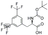 (R)-3-(3,5-BIS-TRIFLUOROMETHYL-PHENYL)-2-TERT-BUTOXYCARBONYLAMINO-PROPIONIC ACID Struktur