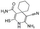 4-AMINO-5-CYANO-2-MERCAPTO-3-AZASPIRO[5.5]UNDECA-1,4-DIENE-1-CARBOXAMIDE Struktur