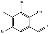 3,5-DIBROMO-2-HYDROXY-4-METHYL-BENZALDEHYDE Struktur