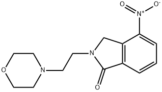 2-(2-MORPHOLINOETHYL)-4-NITRO-1-ISOINDOLINONE Struktur