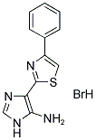 4-(4-PHENYL-1,3-THIAZOL-2-YL)-1H-IMIDAZOL-5-AMINE HYDROBROMIDE Struktur