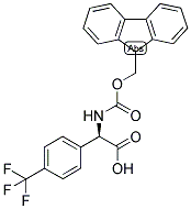 (R)-[(9H-FLUOREN-9-YLMETHOXYCARBONYLAMINO)]-(4-TRIFLUOROMETHYL-PHENYL)-ACETIC ACID Struktur