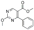 METHYL-2-METHOXY-4-PHENYL PYRIMIDINE-5-CARBOXYLATE Struktur