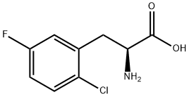 2-CHLORO-5-FLUORO-DL-PHENYLALANINE Struktur